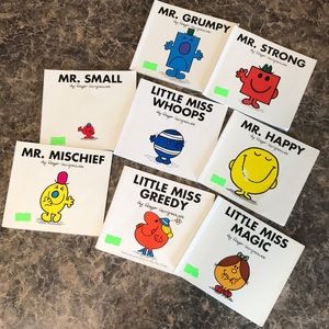 8 Little Miss and Mr. books